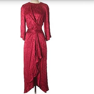 ZARA  Casual Front tie Asymmetrical Red Dress NWTS